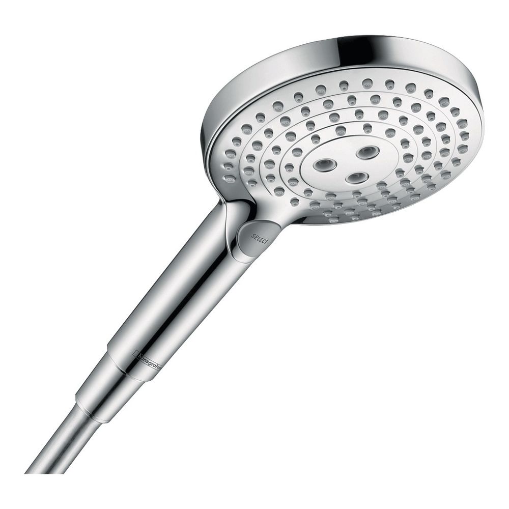 Pommeau de douche Hansgrohe Raindance Select S 120 mm, 11 l/min, 3 jets PowderRain, Chrome