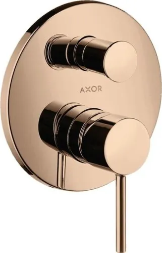 Mitigeur monocommande pour baignoire AXOR Einhebel-Wannenmischer STARCK UP m intégré poli rouge or