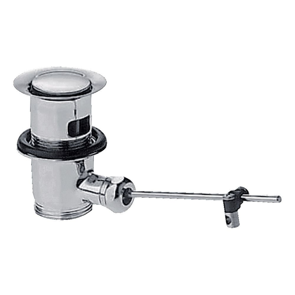 Axor Garniture d'écoulement à tige de traction pour mitigeurs de baignoire et bidet, finition chrome noir poli