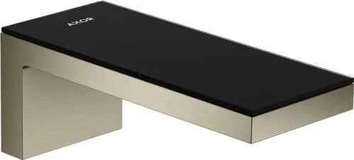 Plaque AXOR MyEdition Hansgrohe 200 mm, verre, noir, 47900600
