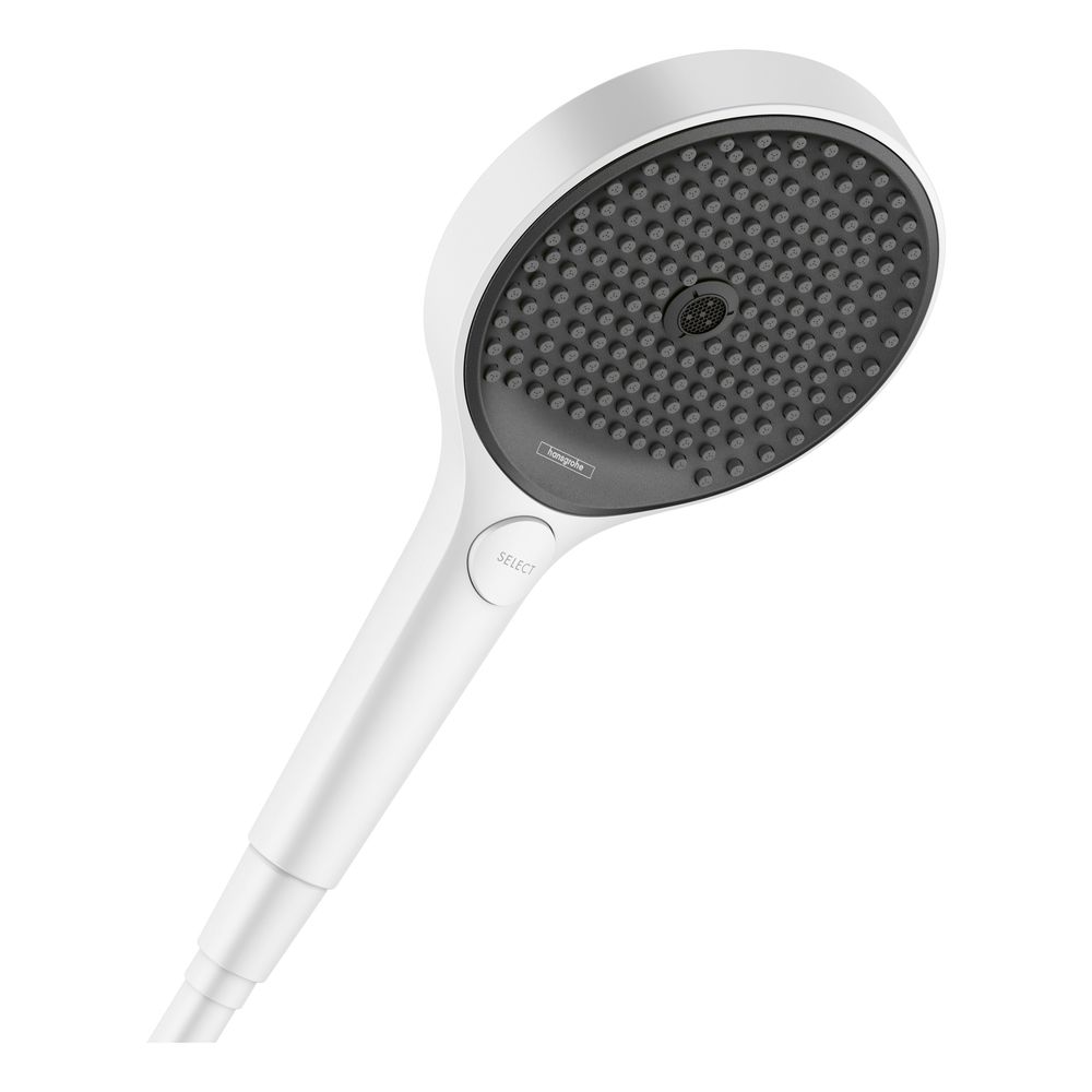 Pommeau de douche Hansgrohe Rainfinity 130 mm, 8 l/min, 3 jets EcoSmart, blanc mat