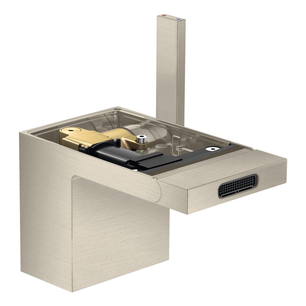 Mélangeur bidet AXOR MyEdition Hansgrohe, 5 l/min, évacuation Push-Open sans plaque, finition Brushed Nickel