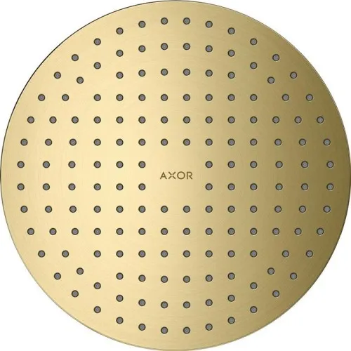 Hansgrohe AXOR ShowerSolutions Pompe de douche 250 mm, 21 l/min, 2 jets, encastrée au plafond, Laiton brossé