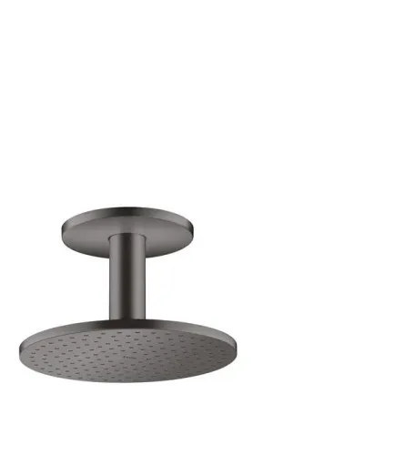 Pommeau de douche Hansgrohe AXOR ShowerSolutions, 250 mm, 19 l/min, 1 jet, montage plafond, chrome brossé noir