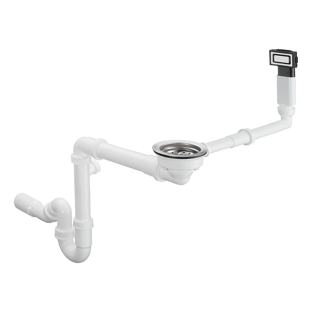 Hansgrohe Garniture de vidange manuelle D14-10 pour bac unique, inox