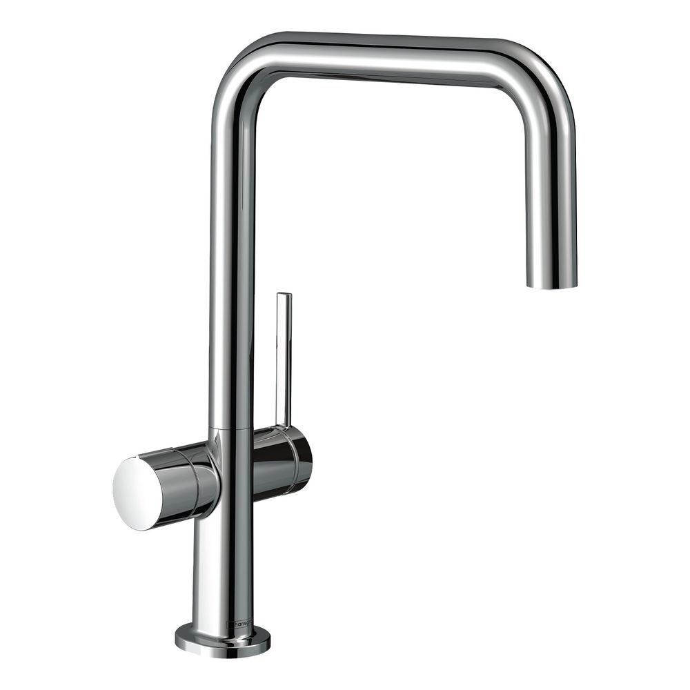 Mitigeur de cuisine Talis M54mm Hansgrohe, monocommande U 220mm, 8l/min, vanne d'arrêt intégrée, 1 jet, chromé