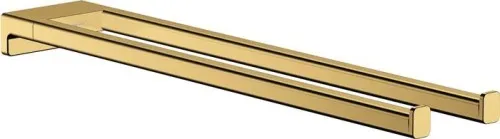 Hansgrohe Porte-serviettes AddStoris deux bras 445 mm or poli