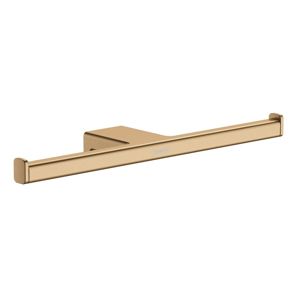 Hansgrohe AddStoris Q Porte-rouleau de papier toilette double, sans couvercle, Bronze brossé