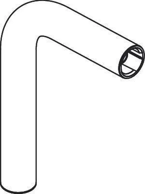 Bec verseur pour mitigeur d'évier M54 Hansgrohe, noir mat, 93749670