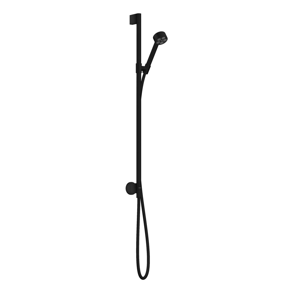 Set de douche Hansgrohe AXOR One 75 mm, 9,1 l/min, 1 jet EcoSmart, fixation murale, noir mat