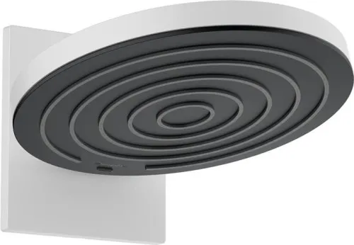 Hansgrohe Pulsify S pommeau de douche mural 260 mm 2 jets 7,8 l/min EcoSmart avec fixation murale, blanc mat