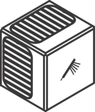 Hansgrohe AXOR Touche thermostatique pour Edge, gravée HB, chromée, 93607000