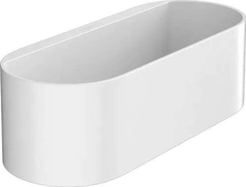 Panier de rangement Hansgrohe HG WallStoris profond, 250x71 mm blanc mat