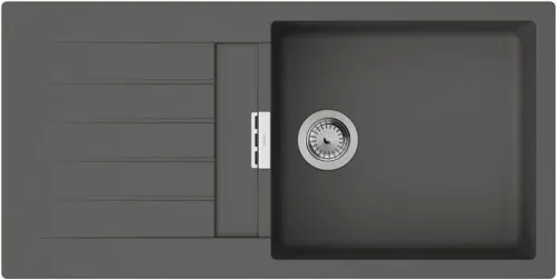 Hansgrohe Évier encastrable S52 S520-F480 480, surface d'égouttage, gris pierre