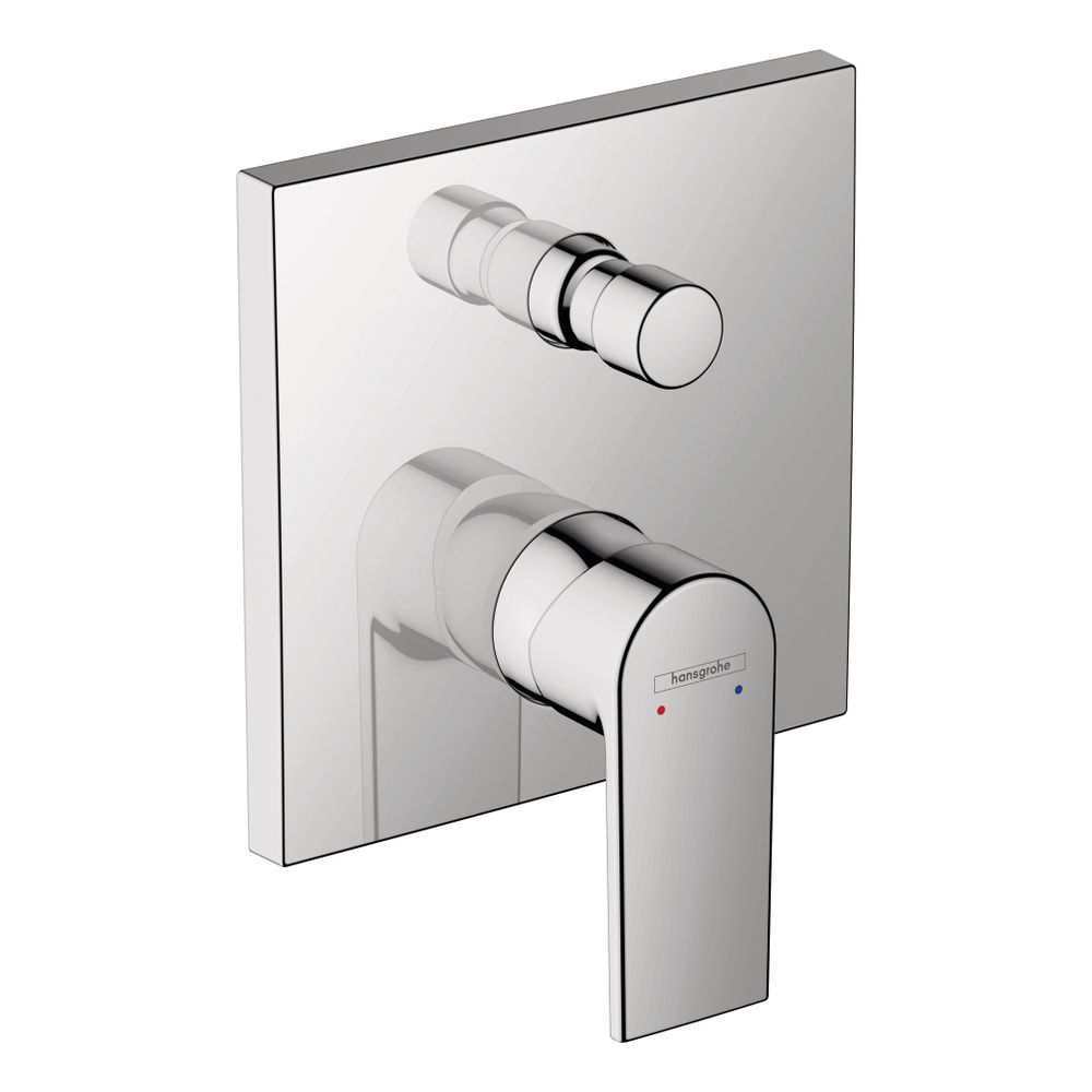 Mitigeur monocommande pour baignoire Hansgrohe Vernis Shape encastré, débit 29 l/min, chromé, pour iBox universal