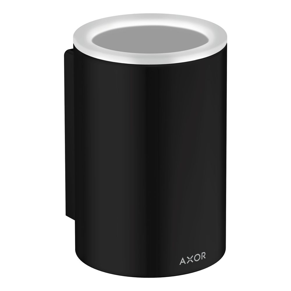 Hansgrohe Gobelet à dents AXOR Universal Circular, 114x84x76mm, Métal/Verre, Noir mat
