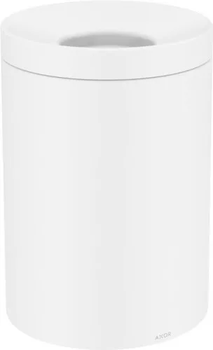 Axor Poubelle universelle circulaire blanc mat