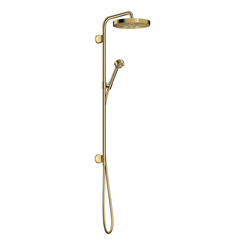 Hansgrohe AXOR One Showerpipe, système de douche 280 mm, 12,7 l/min, 1jet encastré, DN 15, finition Or poli