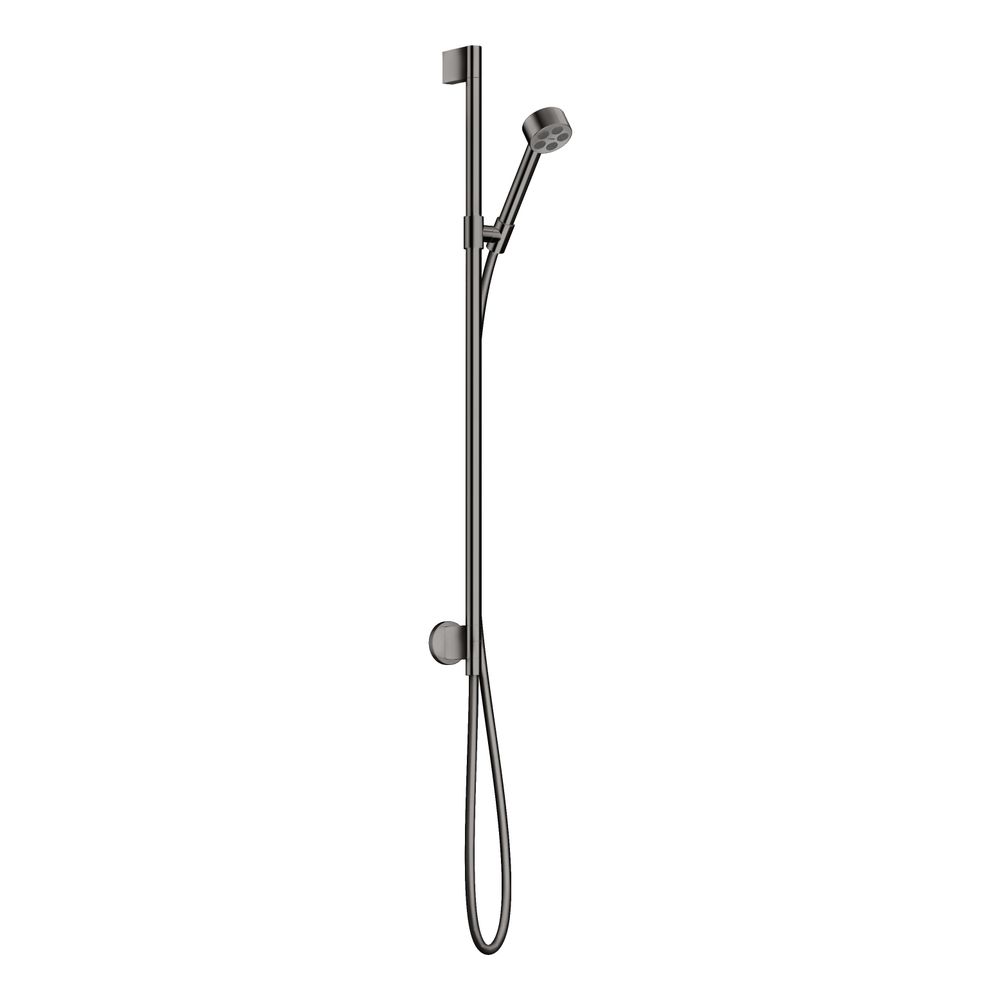 Pomme de douche Hansgrohe AXOR One 75 mm, débit 9,1 l/min, jet EcoSmart, fixation murale, finition Polished Black Chrome