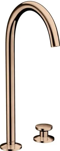 Axor Robinet de lavabo à deux trous Sel 260 ON m PO AG 1 1/4Z or rouge poli