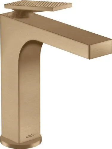 Mitigeur monocommande de lavabo Axor Citterio EH-WT-MI 160 m ZAG HGri Rautenschliff bronze brossé