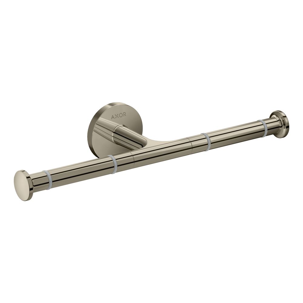 Hansgrohe AXOR Universal Circular Support de papier toilette double, fixation murale, nickel poli
