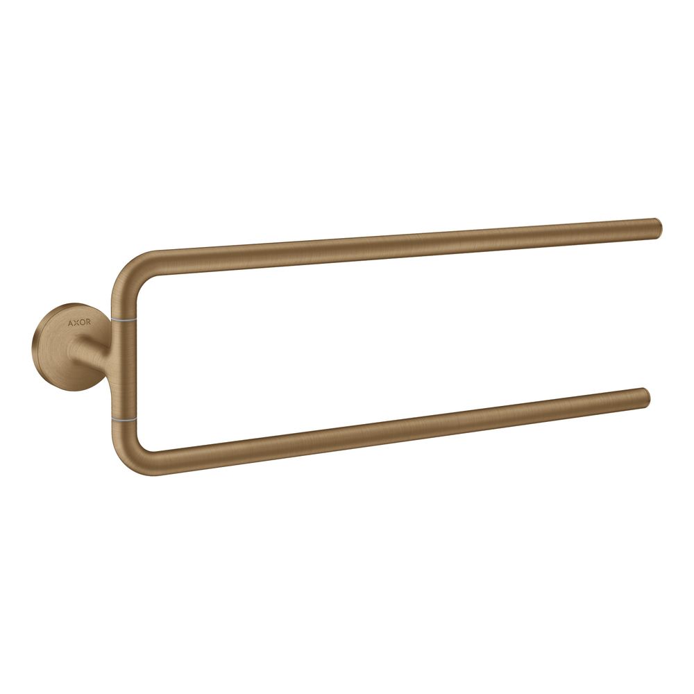 Hansgrohe AXOR Universal Circular Porte-serviettes à deux bras, 490mm, métal, bronze brossé