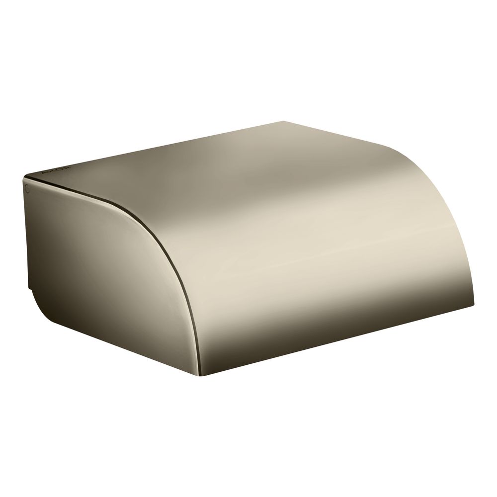 Hansgrohe AXOR Universal Circular Porte-rouleau de papier toilette avec couvercle, 142x64 mm, Nickel poli
