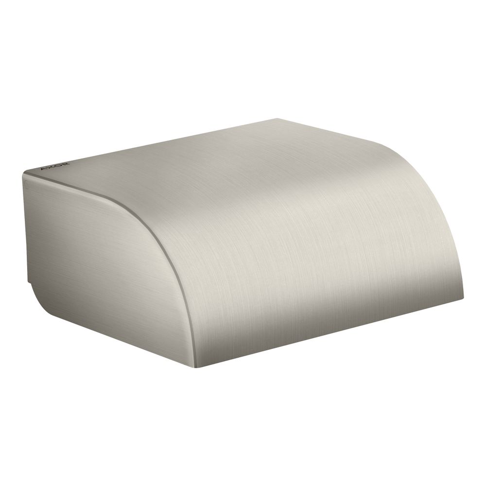 Axor Porte-papier WC Universal Circular avec couvercle finition acier inoxydable
