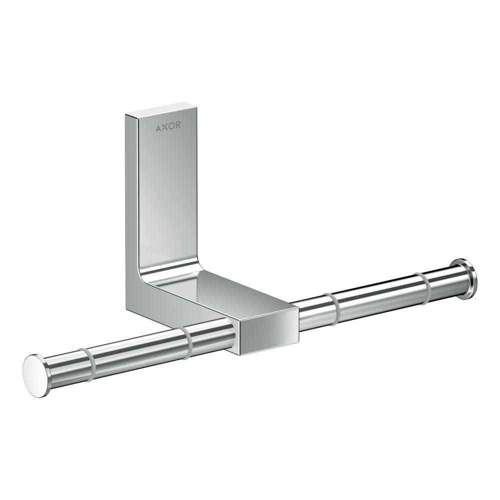 Hansgrohe AXOR Universal Rectangular Support de papier toilette double, 110x102 mm, Métal, Chromé