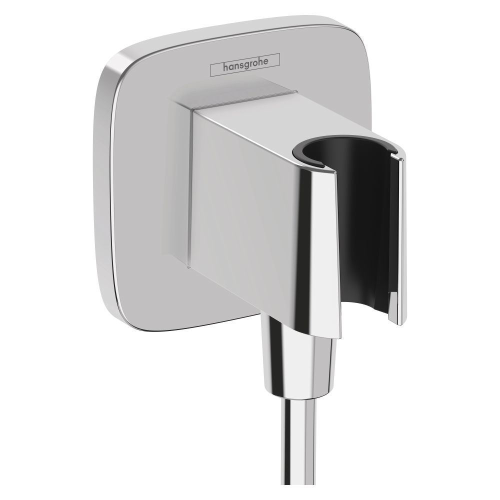 Hansgrohe FixFit Q Raccord mural, support de pommeau, Chromé