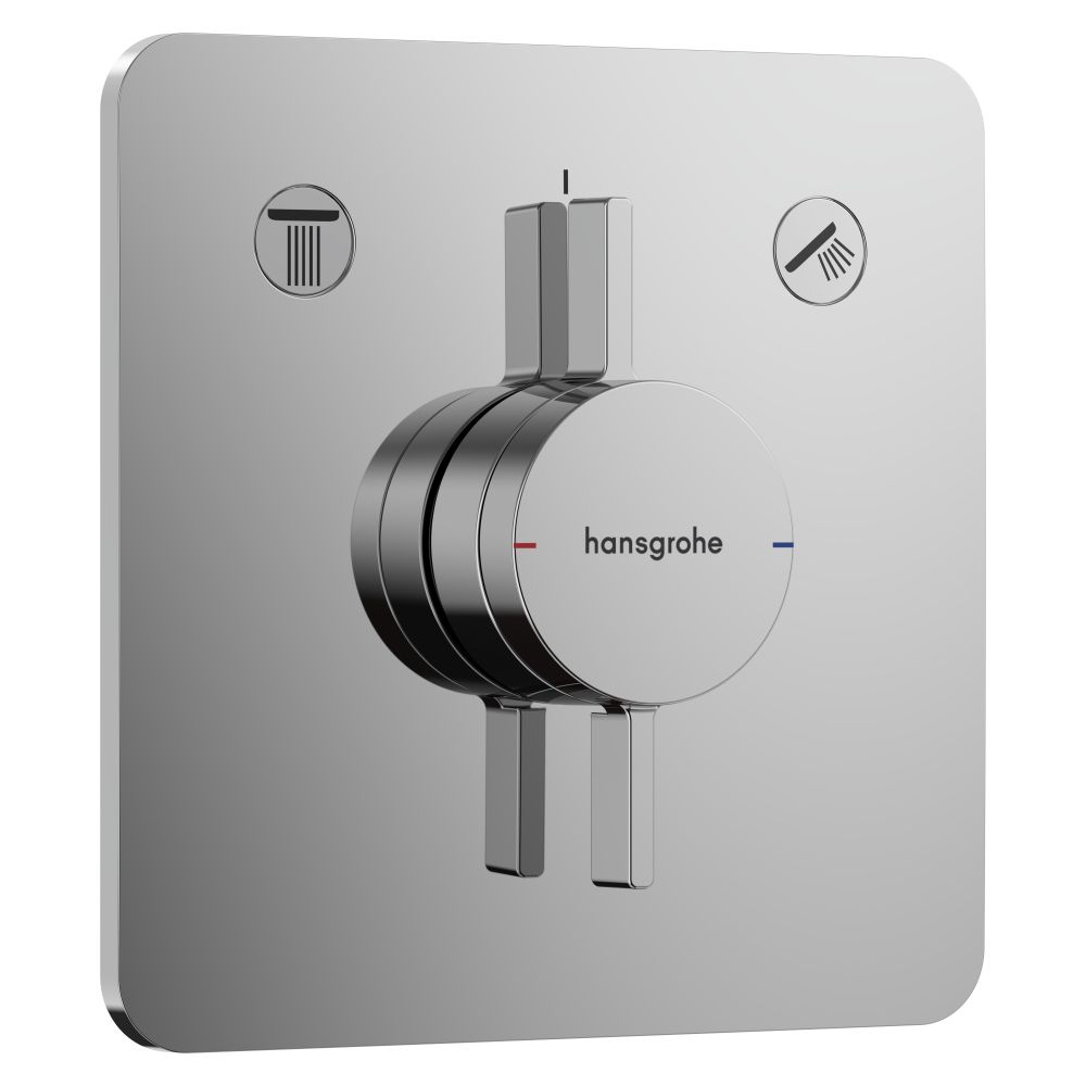 Hansgrohe Mitigeur DuoTurn Q encastré, 29,5 l/min, pour 2 utilisateurs, chromé