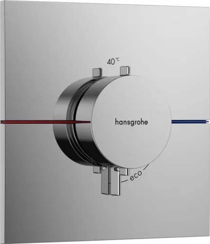 Hansgrohe ShowerSelect Comfort E Thermostat, 34,8 l/min, encastré, 1 utilisateur, Chrome