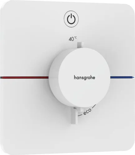 Hansgrohe ShowerSelect Comfort Q Thermostat encastré, 20,3 l/min, pour 1 utilisateur, blanc mat