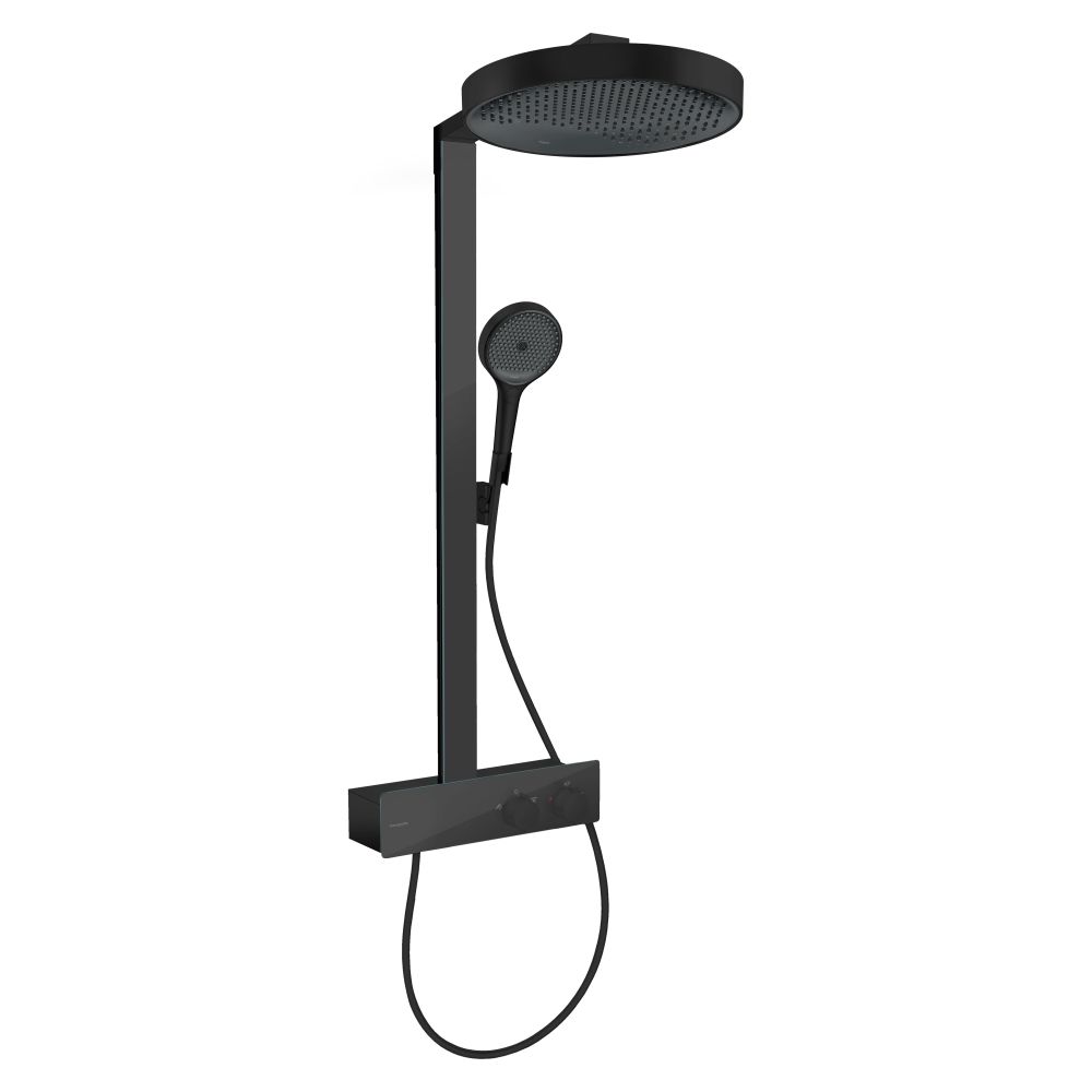 Hansgrohe HG Showerpipe Rainfinity 350 avec pommeau de tête 360 mat noir