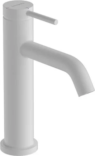 Mélangeur monocommande Hansgrohe HG Tecturis S ComfortZone 110 avec levier CoolStart, finition blanc mat