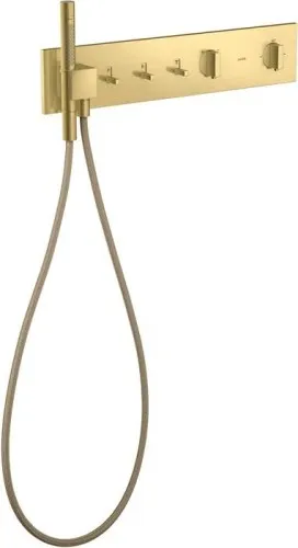 Module thermostatique Axor HG ShowerComposition UP 540 / 110 pour 3 utilisateurs, laiton brossé