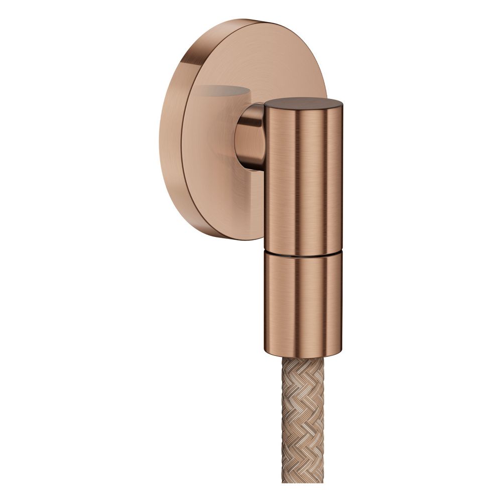 Raccord mural AXOR Wall outlet Fine finition or rouge brossé rond AXOR