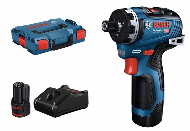 Visseuse à batterie Bosch GSR 12V-35 HX avec 2 batteries 3,0 Ah et chargeur en L-BOXX