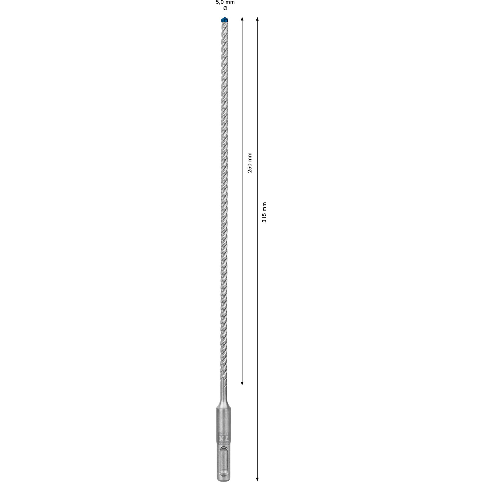 Bosch Expert SDS plus-7X Mèche à percussion 5 x 250 x 315 mm - 2608900063