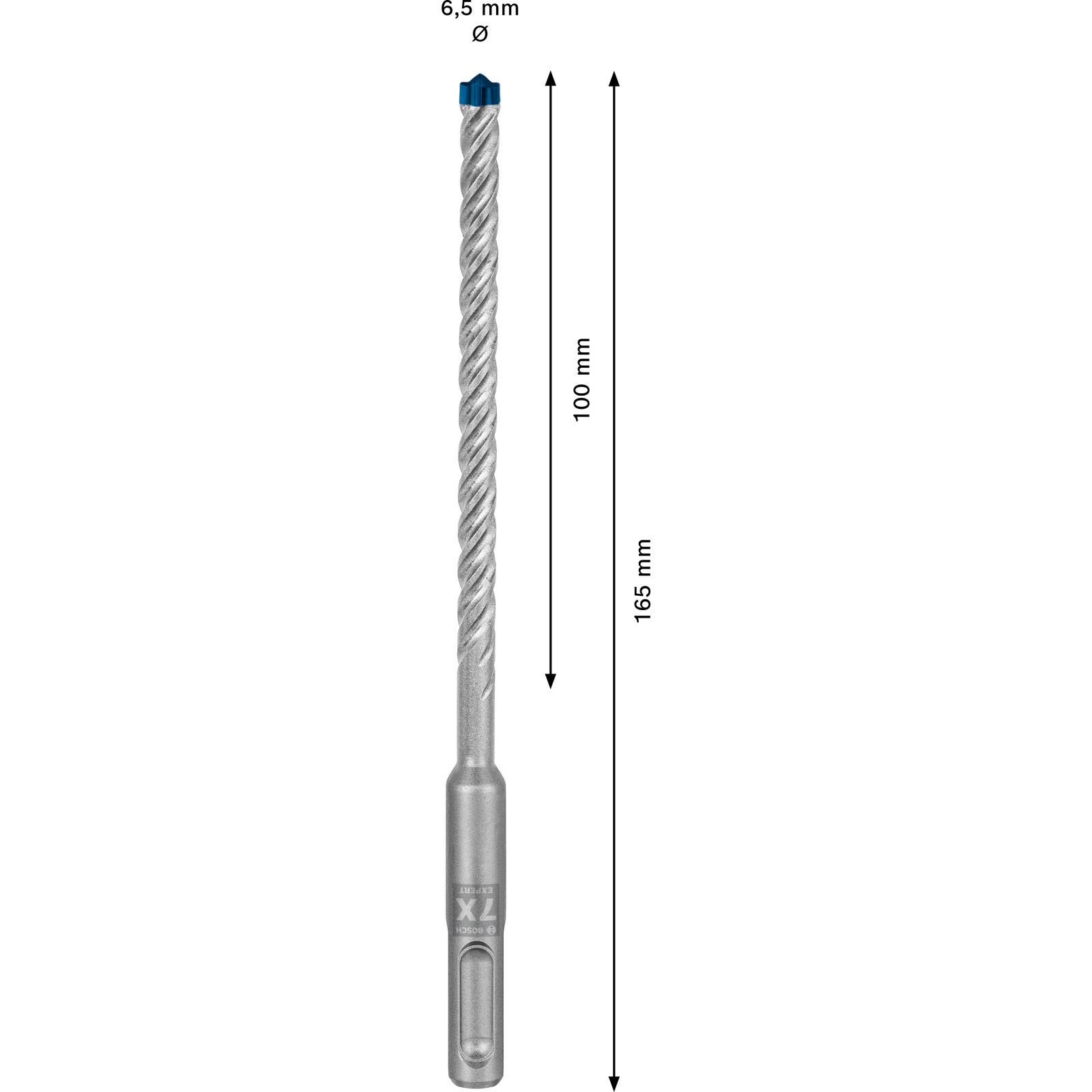 Burin SDS plus-7X Hammerbohrer Bosch EXPERT, 6,5 x 100 x 165 mm