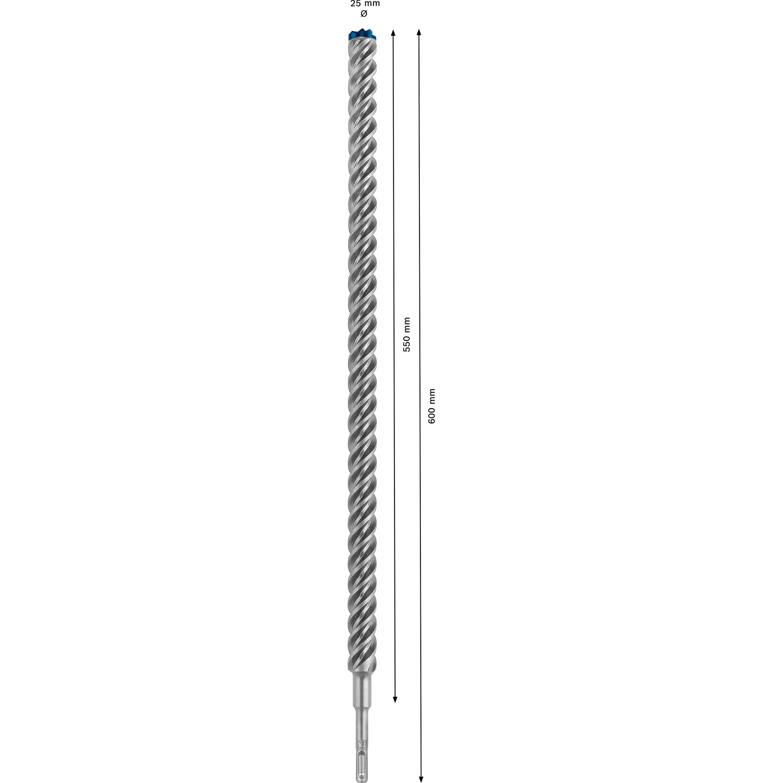 Bosch EXPERT SDS plus-7X Mèche à béton, 25 x 550 x 600 mm