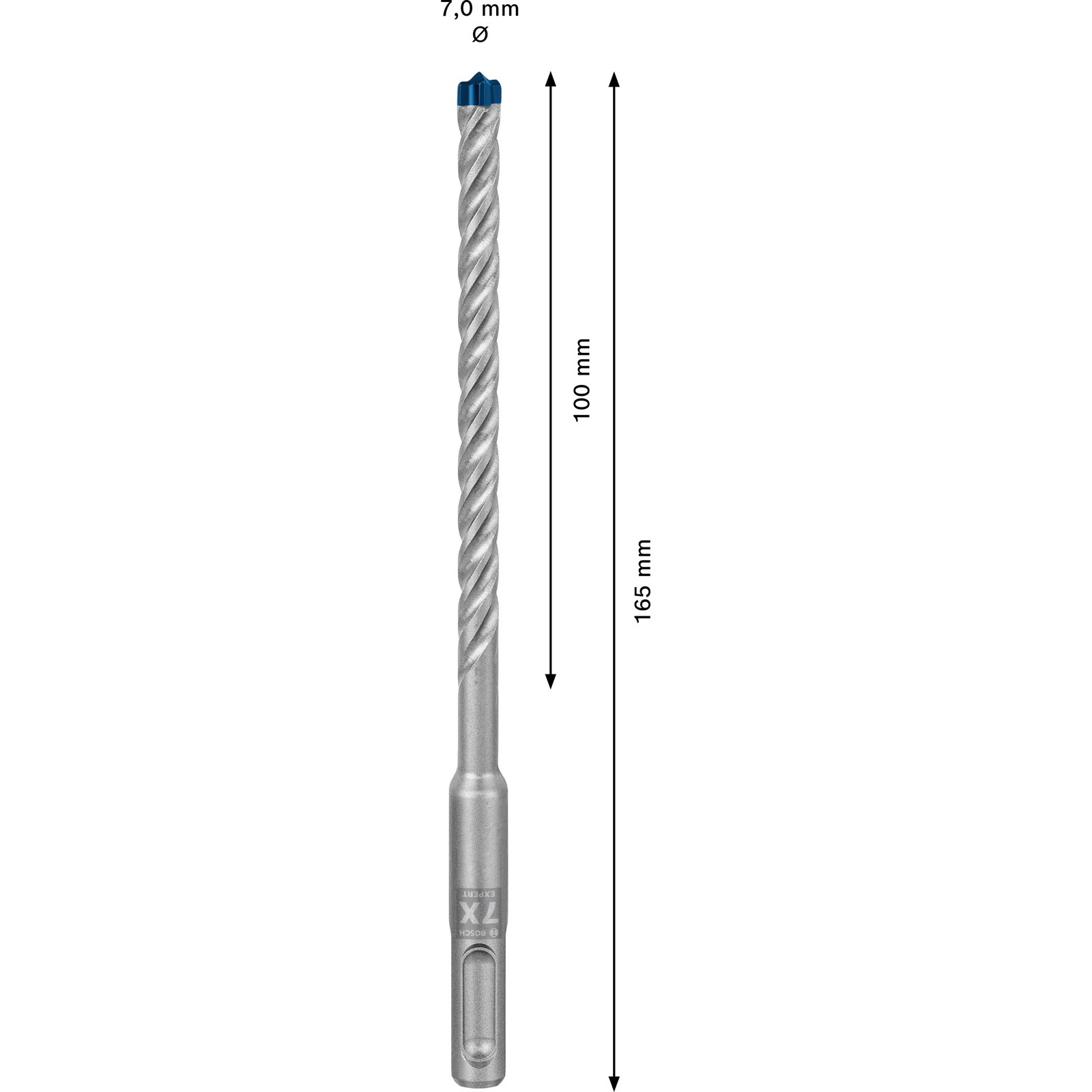 Bosch EXPERT SDS plus-7X - Mèche à percussion SDS-plus, pour perforateurs, Ø 7 mm