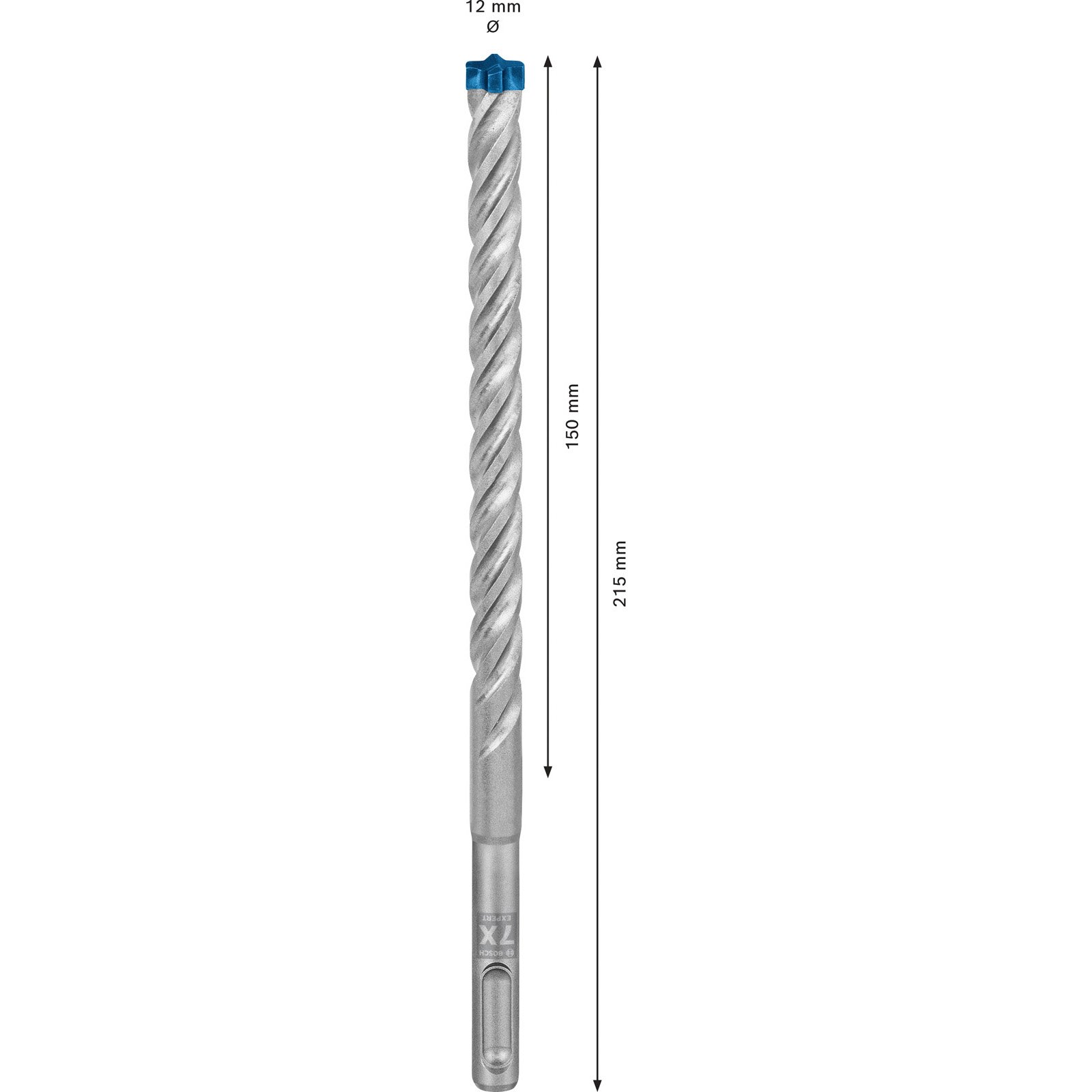 Bosch EXPERT SDS plus-7X Foret à percussion, 12 x 150 x 215 mm, 10 pièces — lot de 10 pièces
