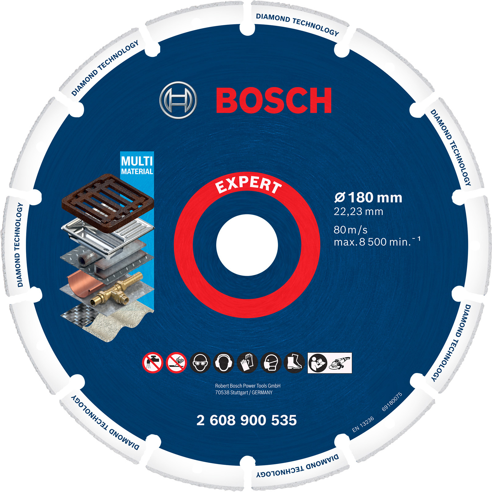 Bosch EXPERT Diamant Metal Wheel Trennscheibe, 180 x 22,23 mm