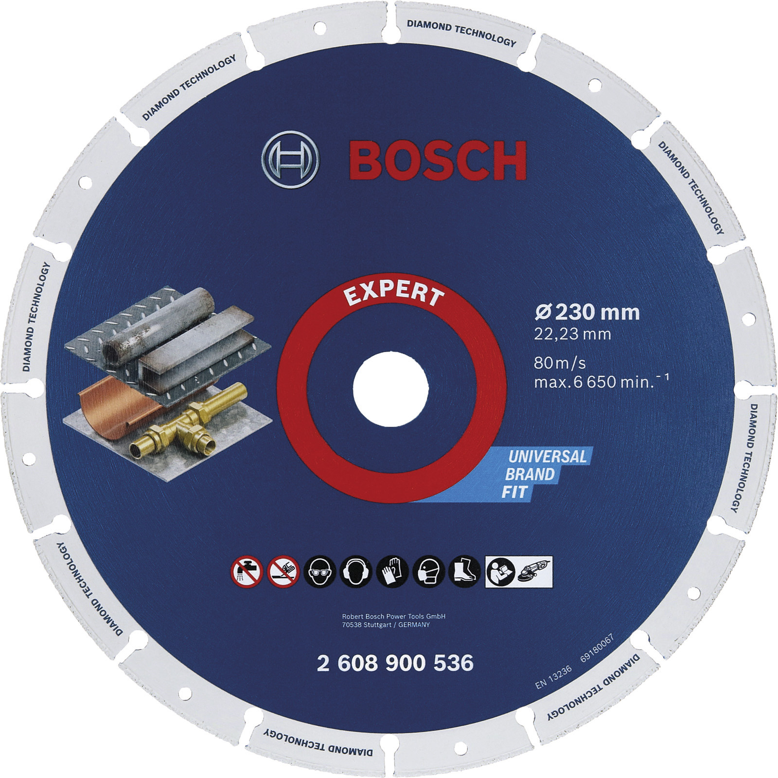 Bosch EXPERT Disque diamanté pour métal, 230 x 22,23 mm