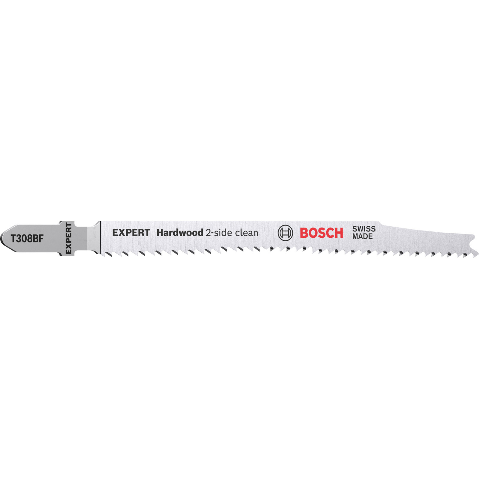 Bosch Lame de scie sauteuse EXPERT ‘Hardwood 2-side clean’ T 308 BF, 3 pièces — lot de 3 pièces