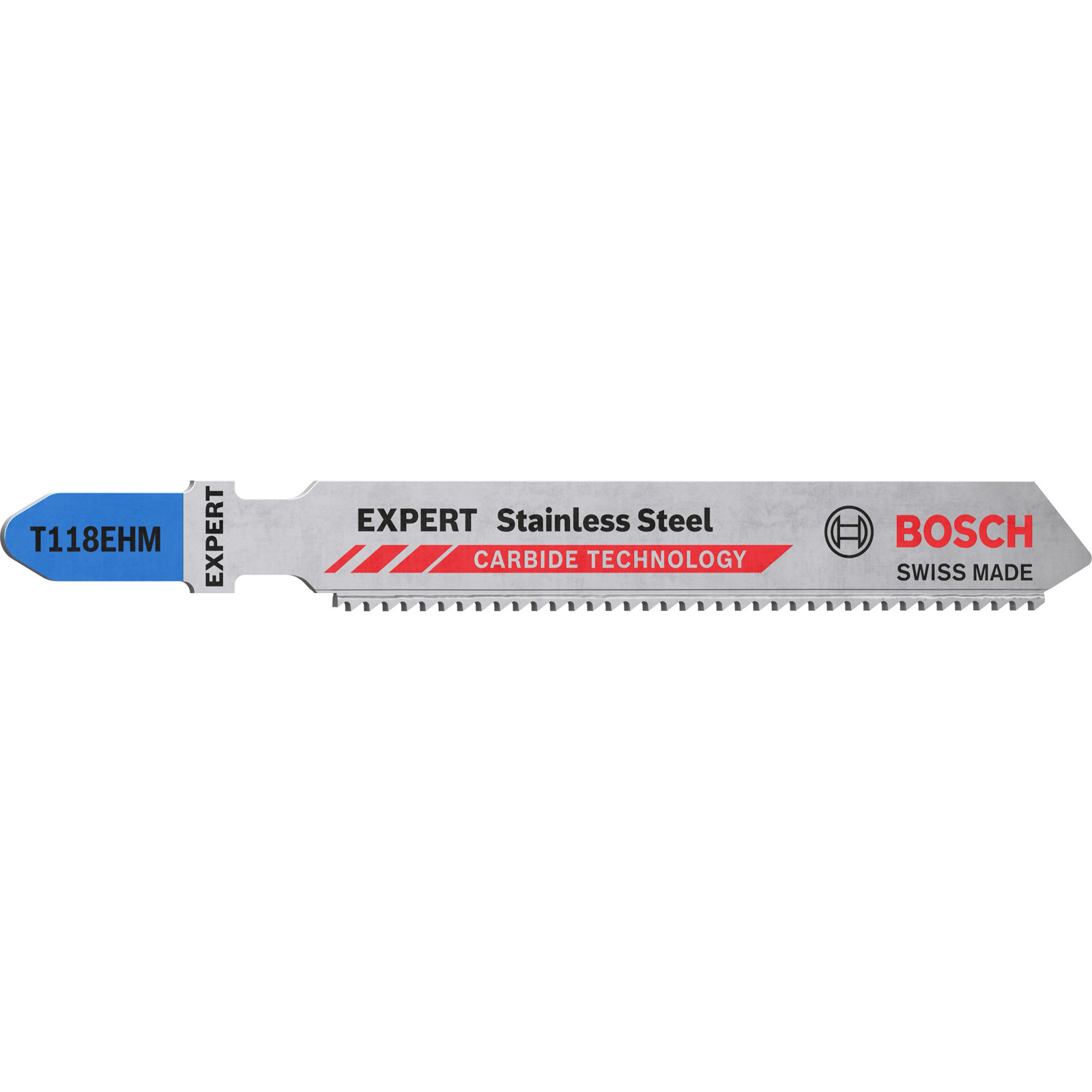 Lame de scie sauteuse Bosch EXPERT ‘Stainless Steel’ T 118 EHM, 3 pièces — lot de 3 pièces