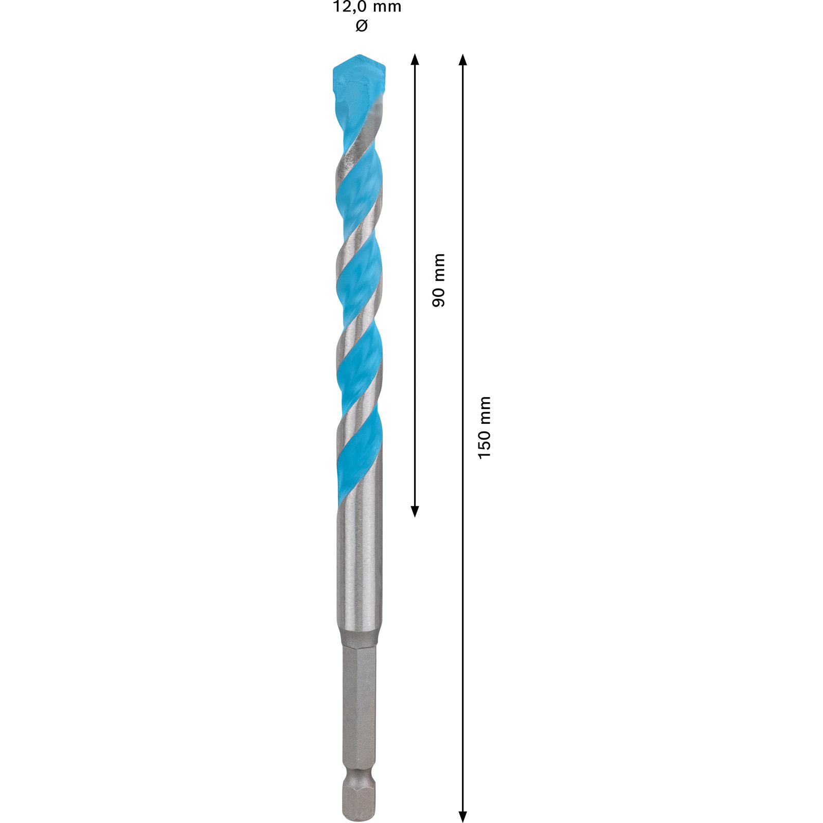 Bosch Expert HEX-9 MultiConstruction Foret 12 x 90 x 150 mm - 2608900583