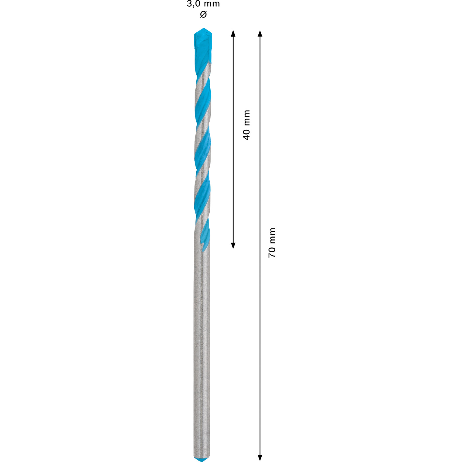 Mèche Bosch Expert CYL-9 MultiConstruction 3 x 40 x 70 mm - 2608900600